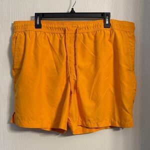 George Men's Orange Swim Trunks